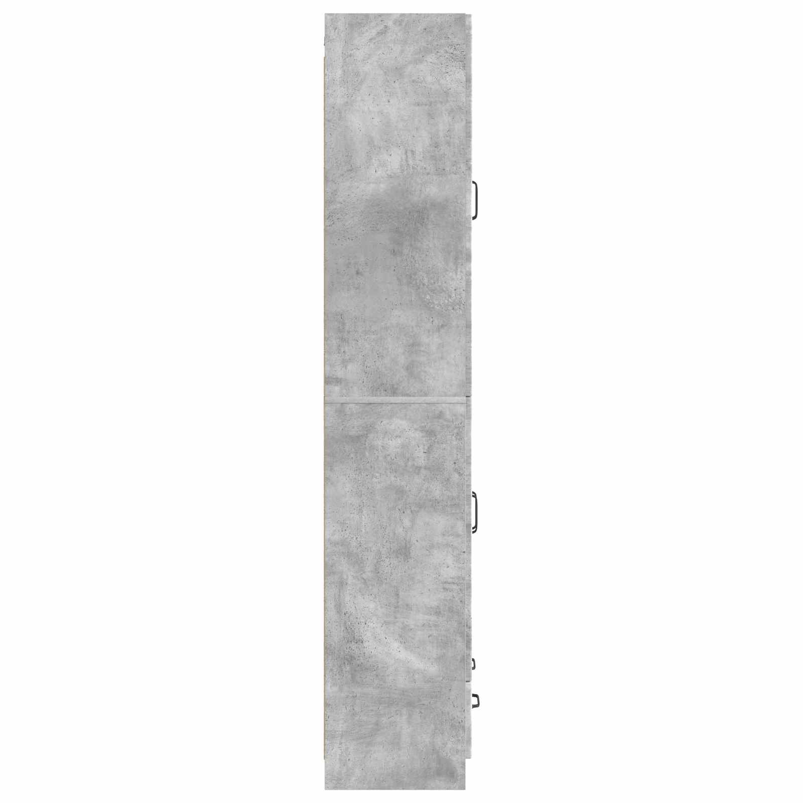 Schrankset 2 pcs Betongrau Holzwerkstoff