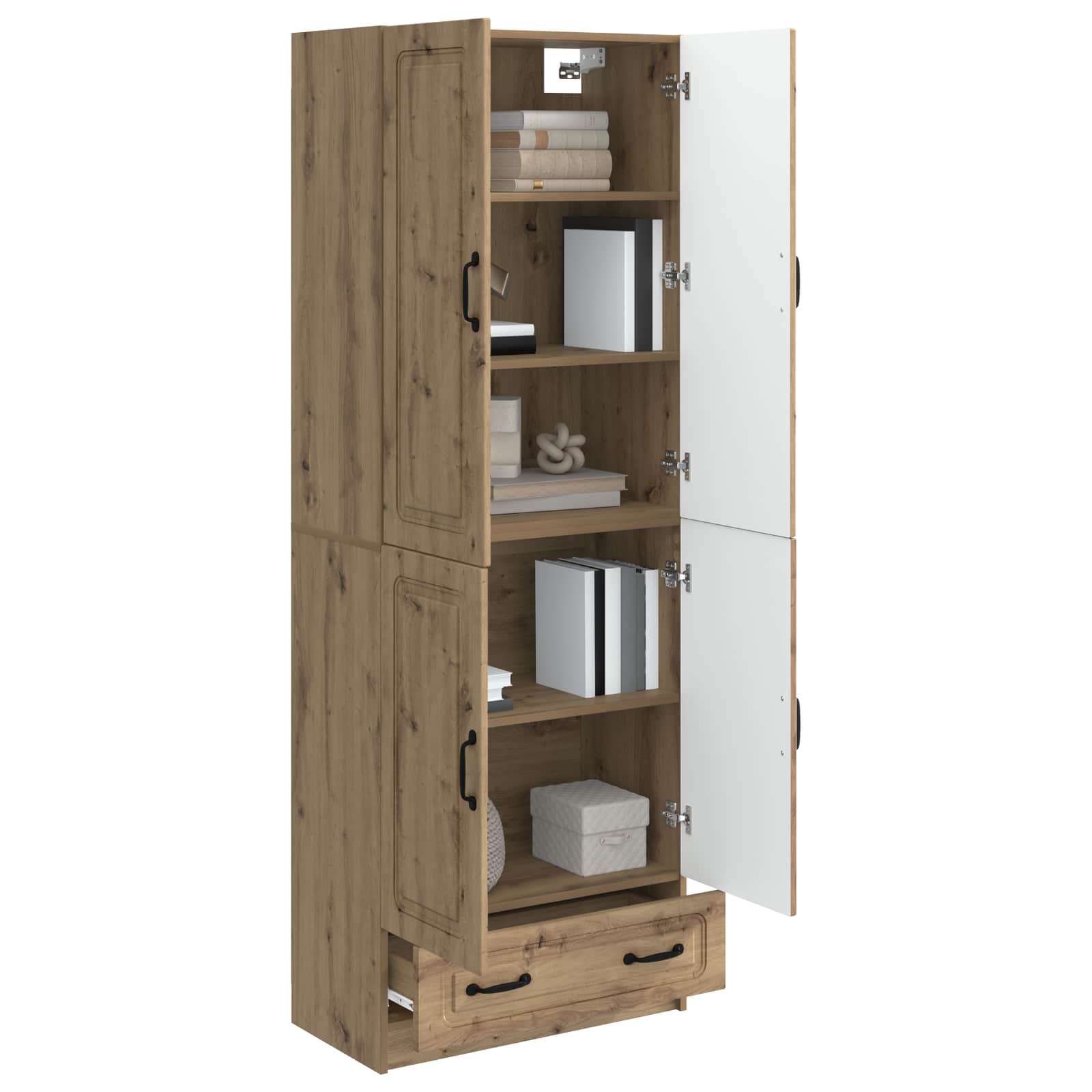 Schrankset 2 stk. Artisan-Eiche Holzwerkstoff