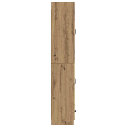Schrankset 2 stk. Artisan-Eiche Holzwerkstoff