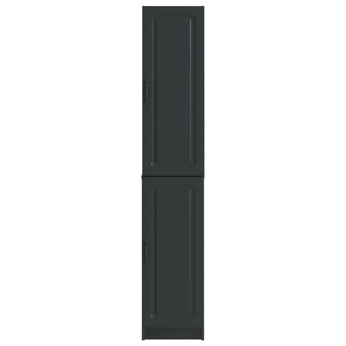 Schrankset 2 stk. Schwarz Holzwerkstoff
