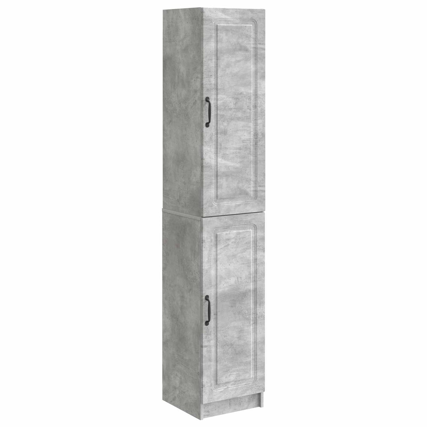 Schrankset 2 pcs Betongrau Holzwerkstoff