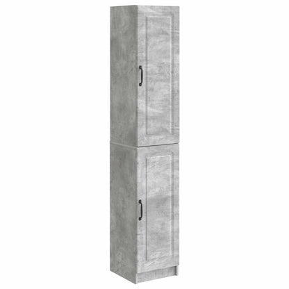 Schrankset 2 stk. Betongrau Holzwerkstoff