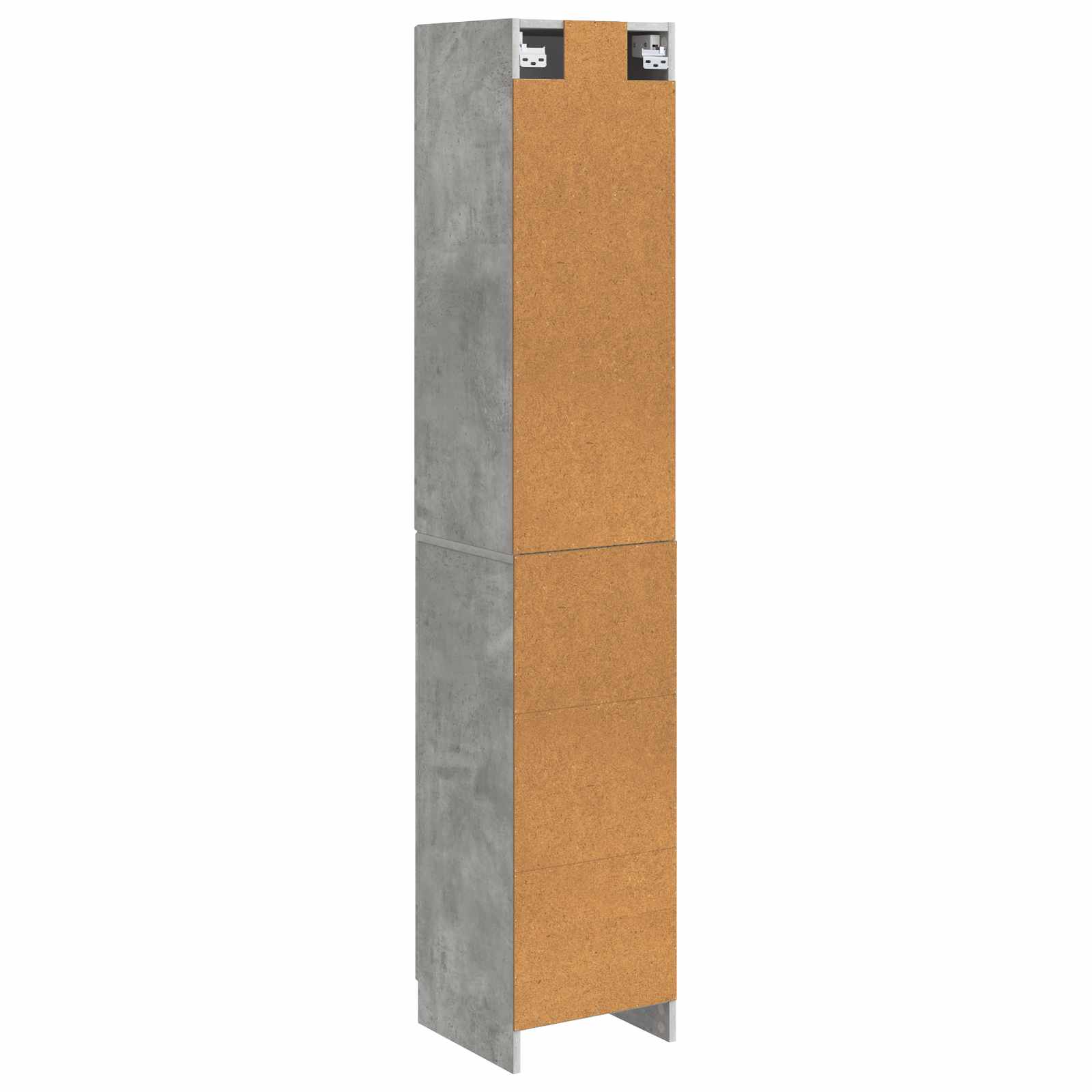 Schrankset 2 pcs Betongrau Holzwerkstoff