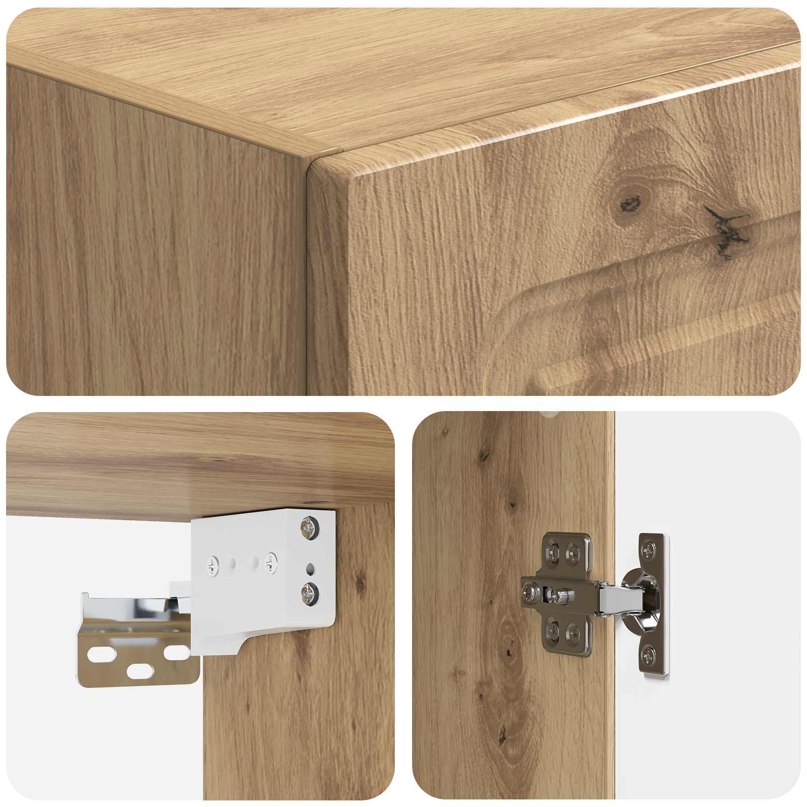 Schrankset 2 stk. Artisan-Eiche Holzwerkstoff