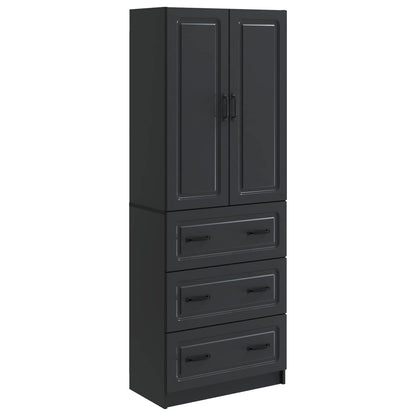 Schrankset 2 stk. 66 x 34,5 x 87 cm Holzwerkstoff Schwarz