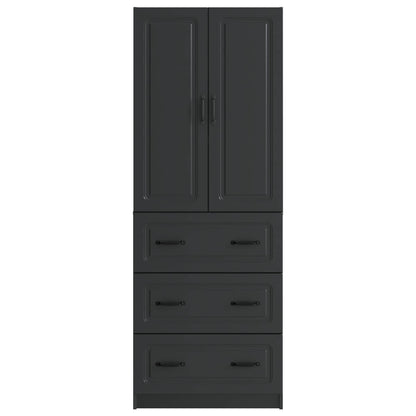Schrankset 2 stk. 66 x 34,5 x 87 cm Holzwerkstoff Schwarz