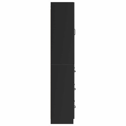 Schrankset 2 stk. 66 x 34,5 x 87 cm Holzwerkstoff Schwarz