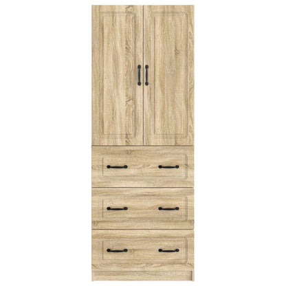 Schrankset 2 stk. 66 x 34,5 x 87 cm Holzwerkstoff Sonoma-Eiche