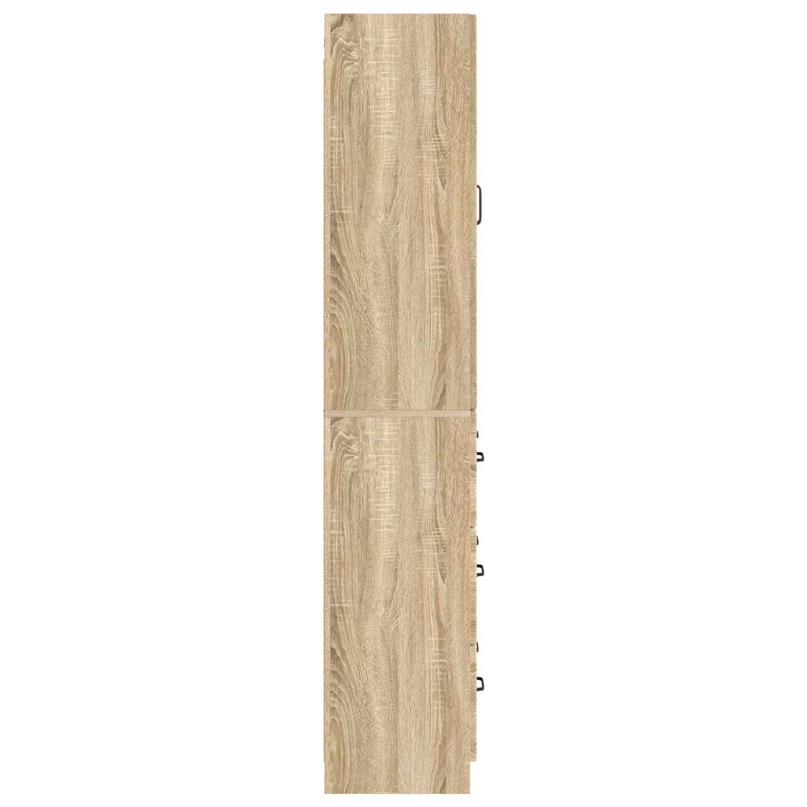 Schrankset 2 stk. 66 x 34,5 x 87 cm Holzwerkstoff Sonoma-Eiche