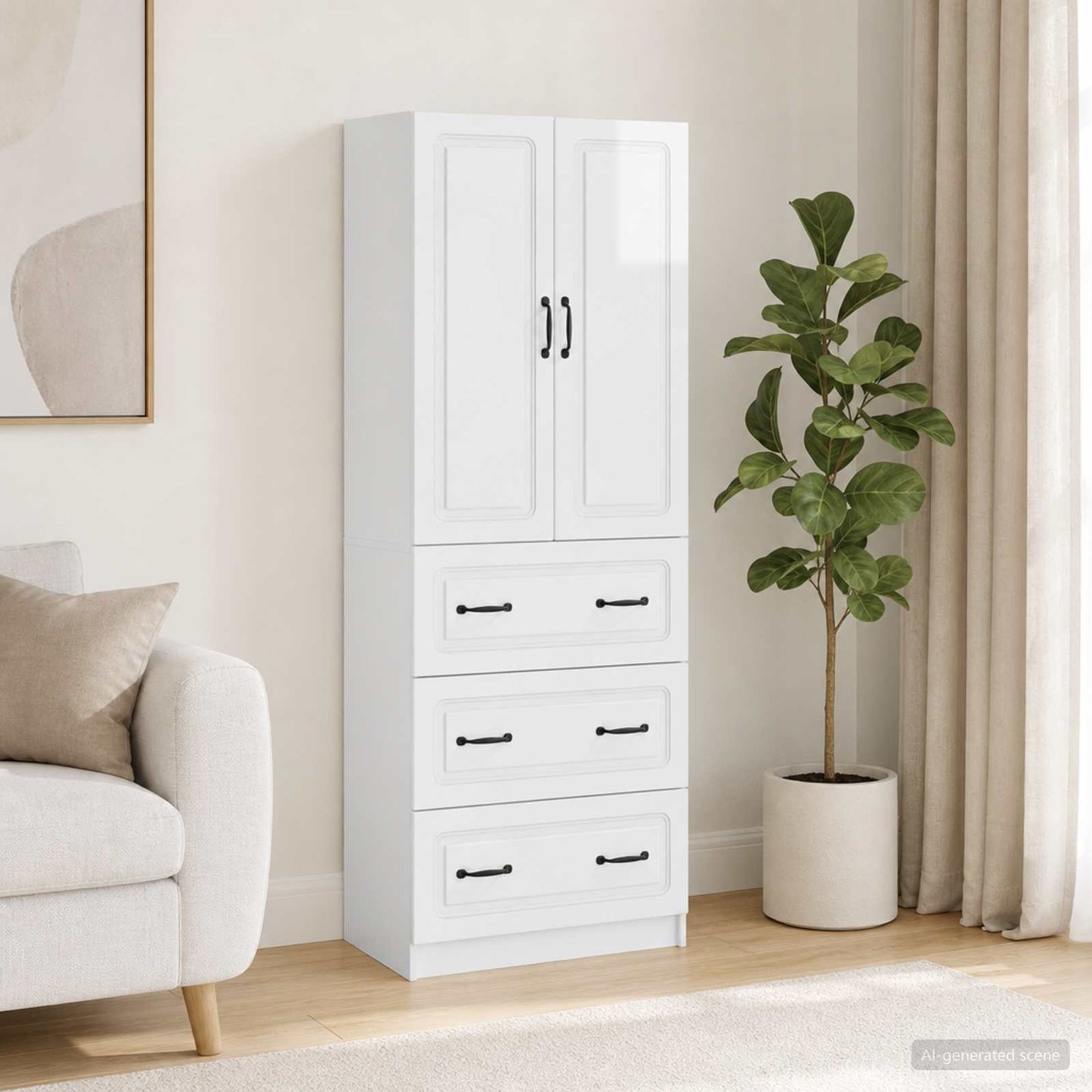Schrankset 2 stk. 66 x 34,5 x 87 cm Holzwerkstoff