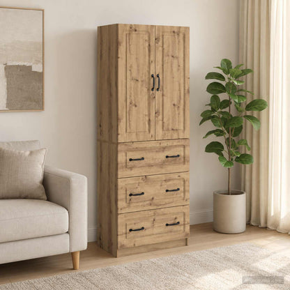 Schrankset 2 stk. 66 x 34,5 x 87 cm Holzwerkstoff Artisan-Eiche