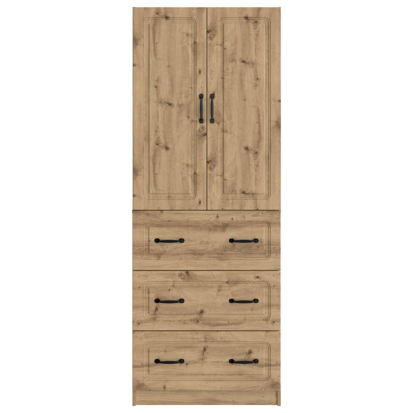 Schrankset 2 Stk. 66 x 34,5 x 87 cm Holzwerkstoff Artisan-Eiche