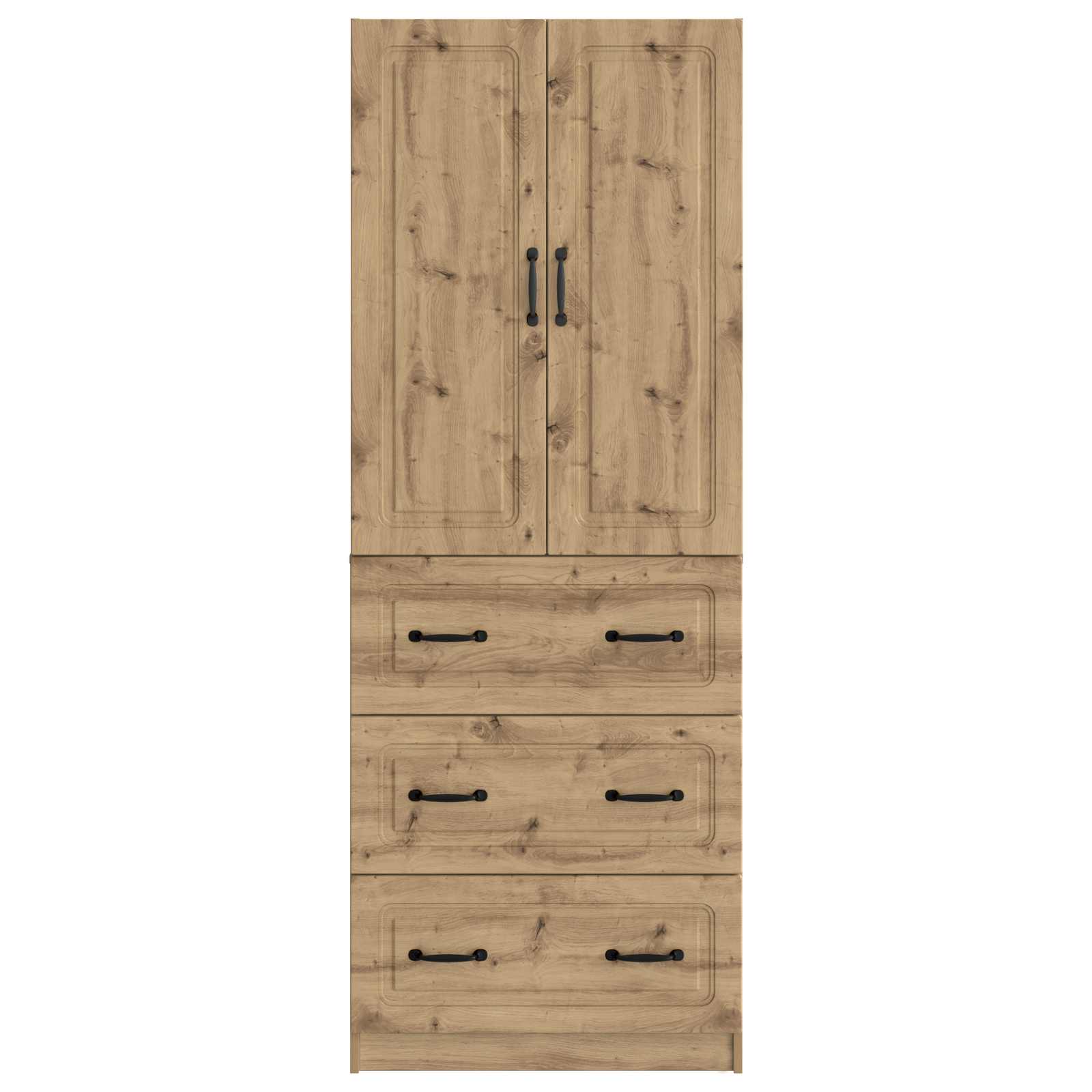 Schrankset 2 Stk. 66 x 34,5 x 87 cm Holzwerkstoff Artisan-Eiche