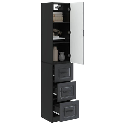 Schrankset 2 stk. 33 x 34,5 x 87 cm Holzwerkstoff Schwarz
