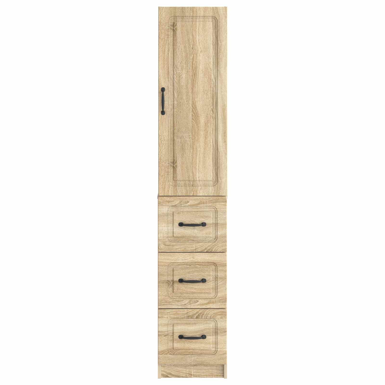 Schrankset 2 stk. 33 x 34,5 x 87 cm Holzwerkstoff Sonoma-Eiche