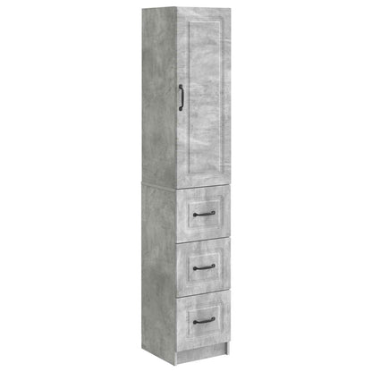 Schrankset 2 stk. 33 x 34,5 x 87 cm Holzwerkstoff Betongrau