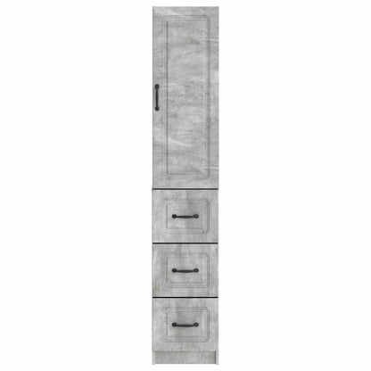 Schrankset 2 stk. 33 x 34,5 x 87 cm Holzwerkstoff Betongrau