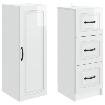 Schrankset 2 stk. 33 x 34,5 x 87 cm Holzwerkstoff