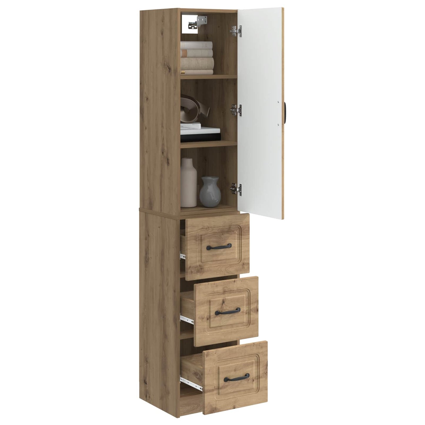 Schrankset 2 Stk. 33 x 34,5 x 87 cm Holzwerkstoff Artisan-Eiche