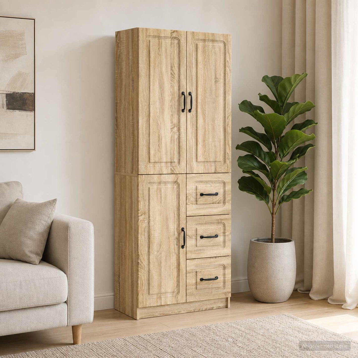 Schrankset 2 pcs Sonoma-Eiche Holzwerkstoff