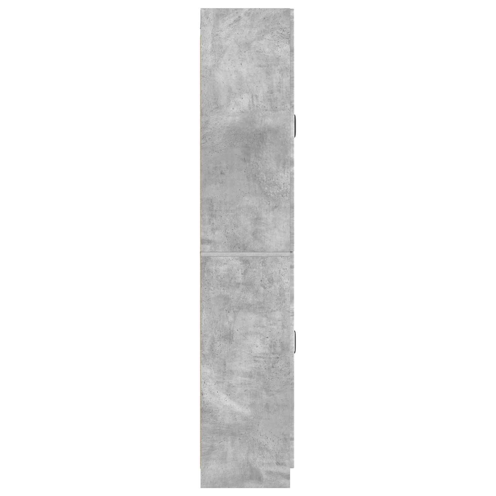 Schrankset 2 pcs Betongrau Holzwerkstoff