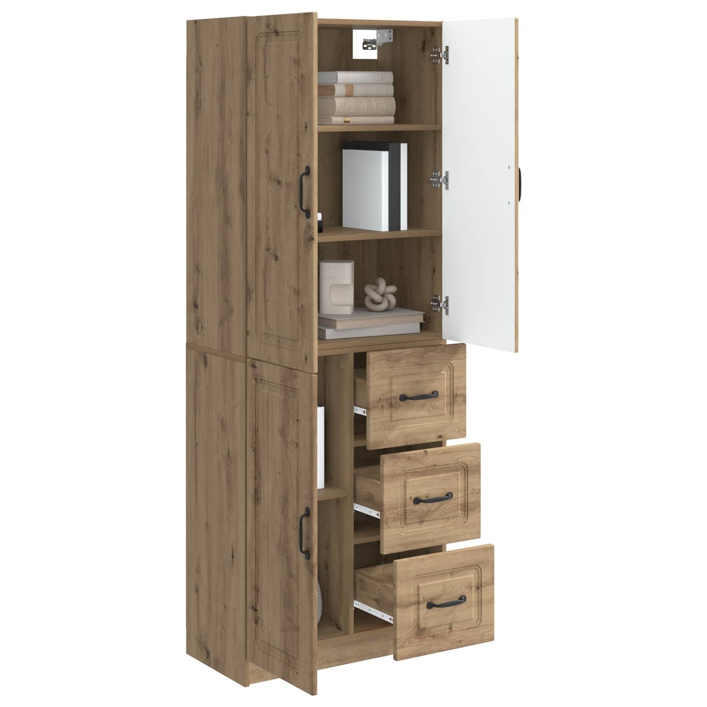 Schrankset 2 Stk. Artisan-Eiche Holzwerkstoff