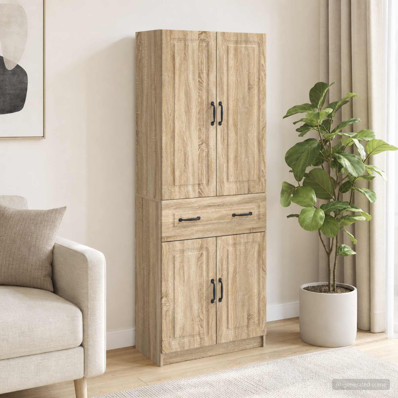 Schrankset 2 pcs Sonoma-Eiche Holzwerkstoff