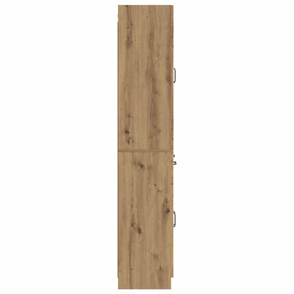Schrankset 2 stk. Artisan-Eiche Holzwerkstoff