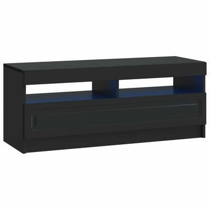 LED-TV-Schrank UTRECHT 3 stk. Schwarz Holzwerkstoff