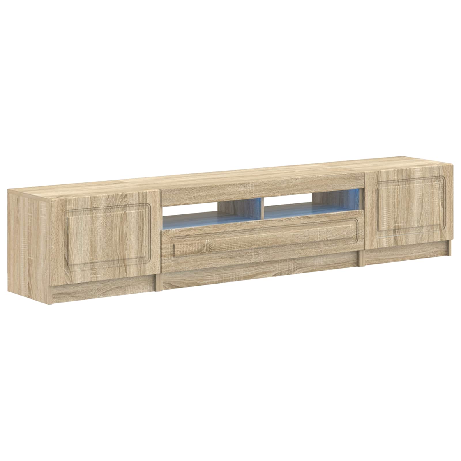 5-teiliges LED TV Schrank Sonoma-Eiche Holzwerkstoff