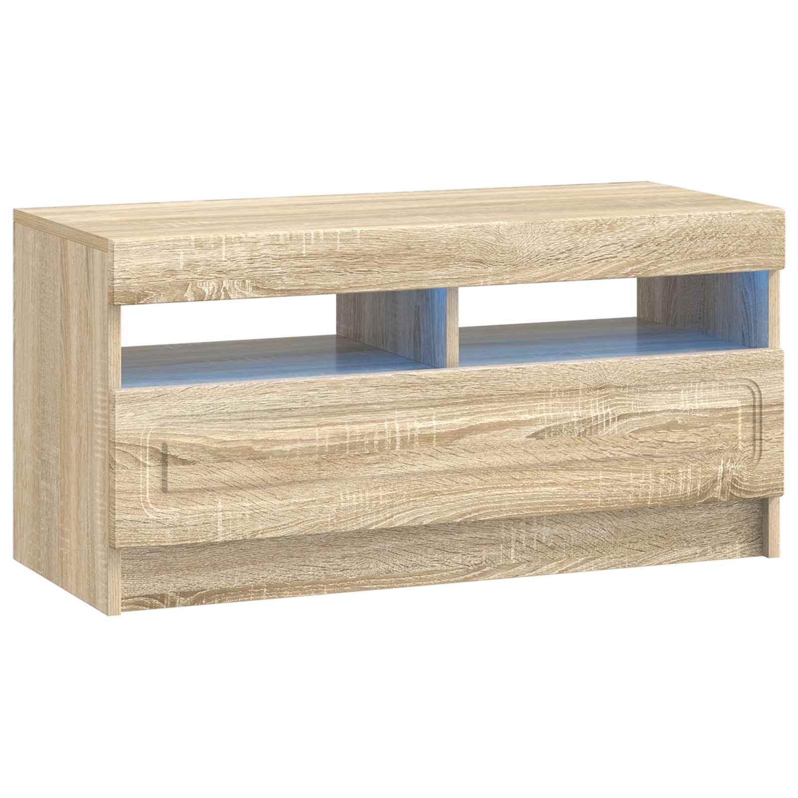 5-teiliges LED TV Schrank Sonoma-Eiche Holzwerkstoff