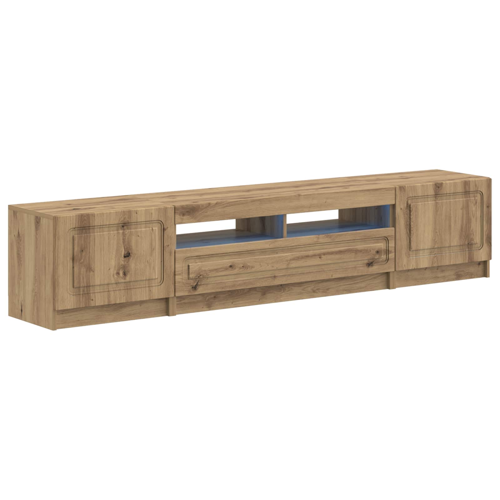 5-teiliges LED TV Schrank Artisan-Eiche Holzwerkstoff
