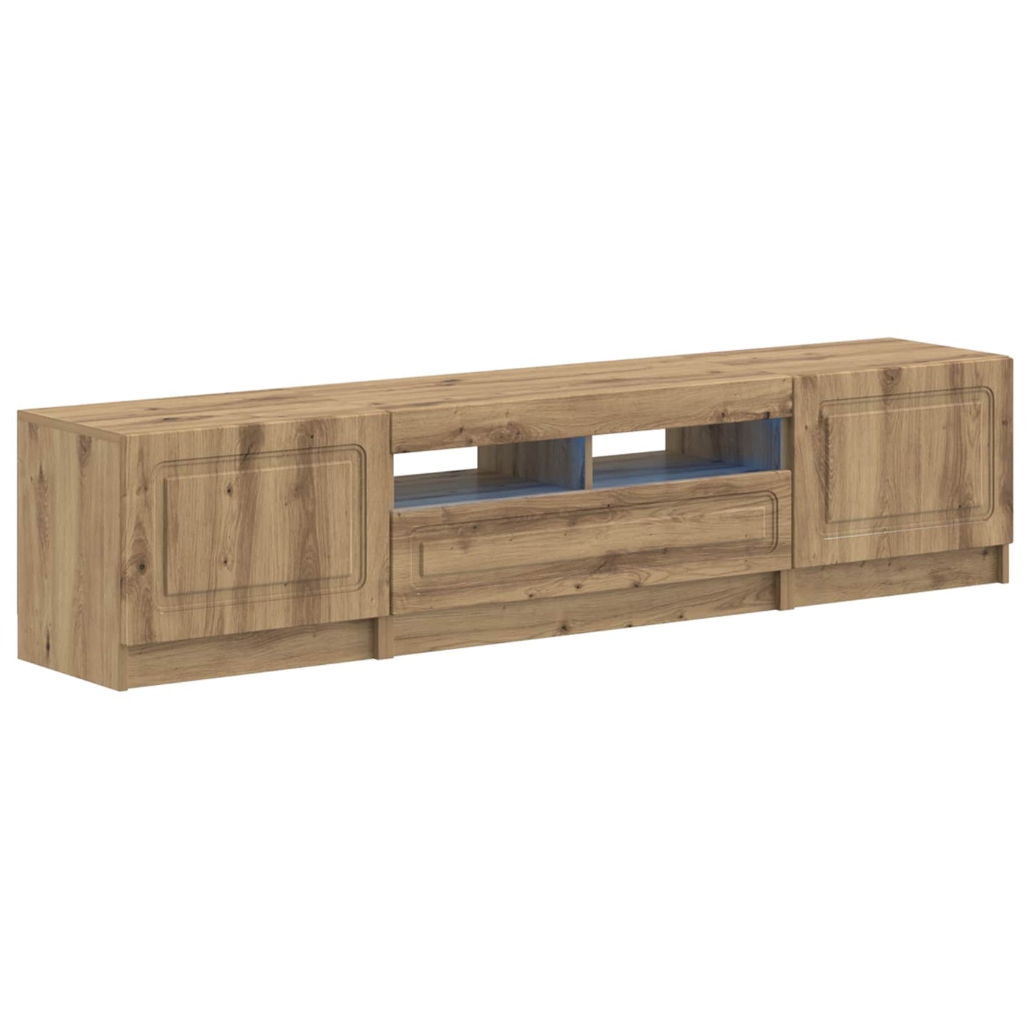 5-teiliges LED TV Schrank Artisan-Eiche Holzwerkstoff
