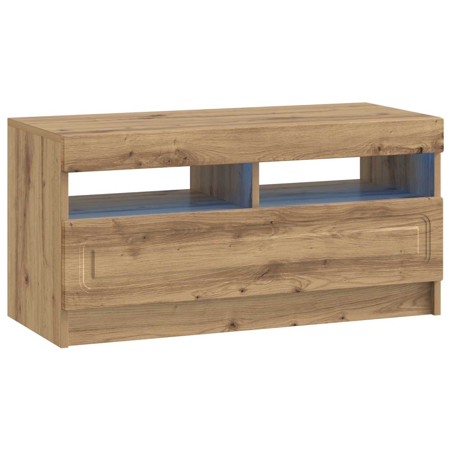 5-teiliges LED TV Schrank Artisan-Eiche Holzwerkstoff