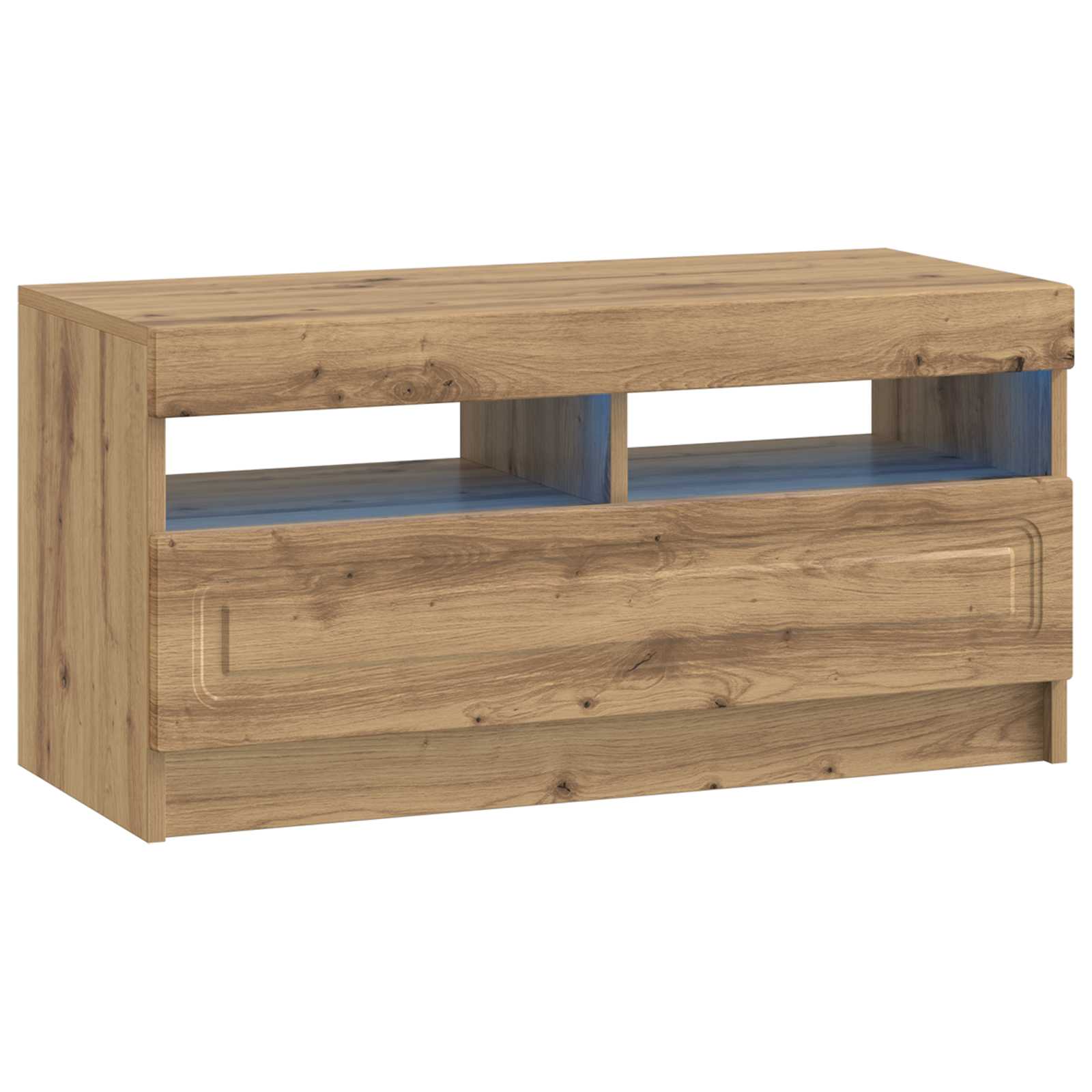 5-teiliges LED TV Schrank Artisan-Eiche Holzwerkstoff
