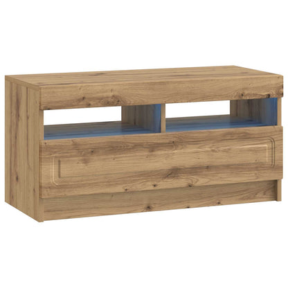 LED-TV-Schrank UTRECHT 3 stk. Artisan-Eiche Holzwerkstoff
