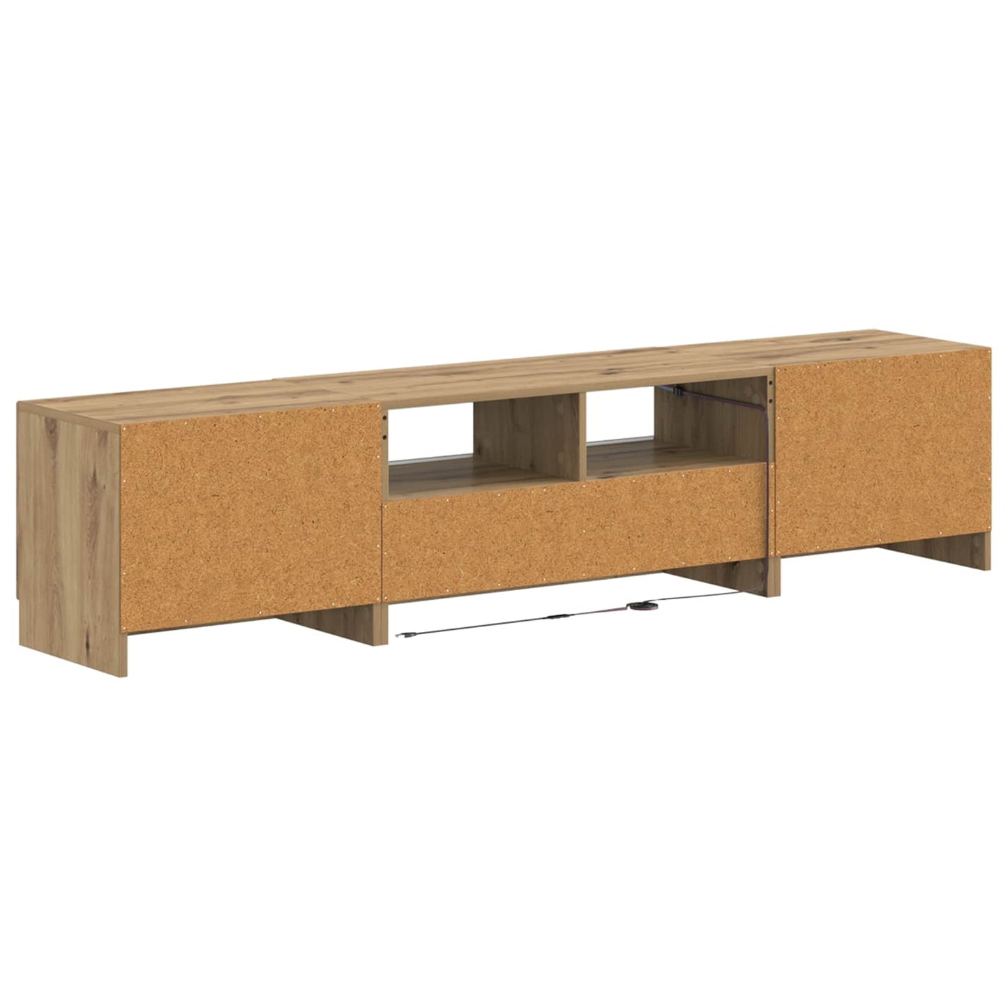 5-teiliges LED TV Schrank Artisan-Eiche Holzwerkstoff