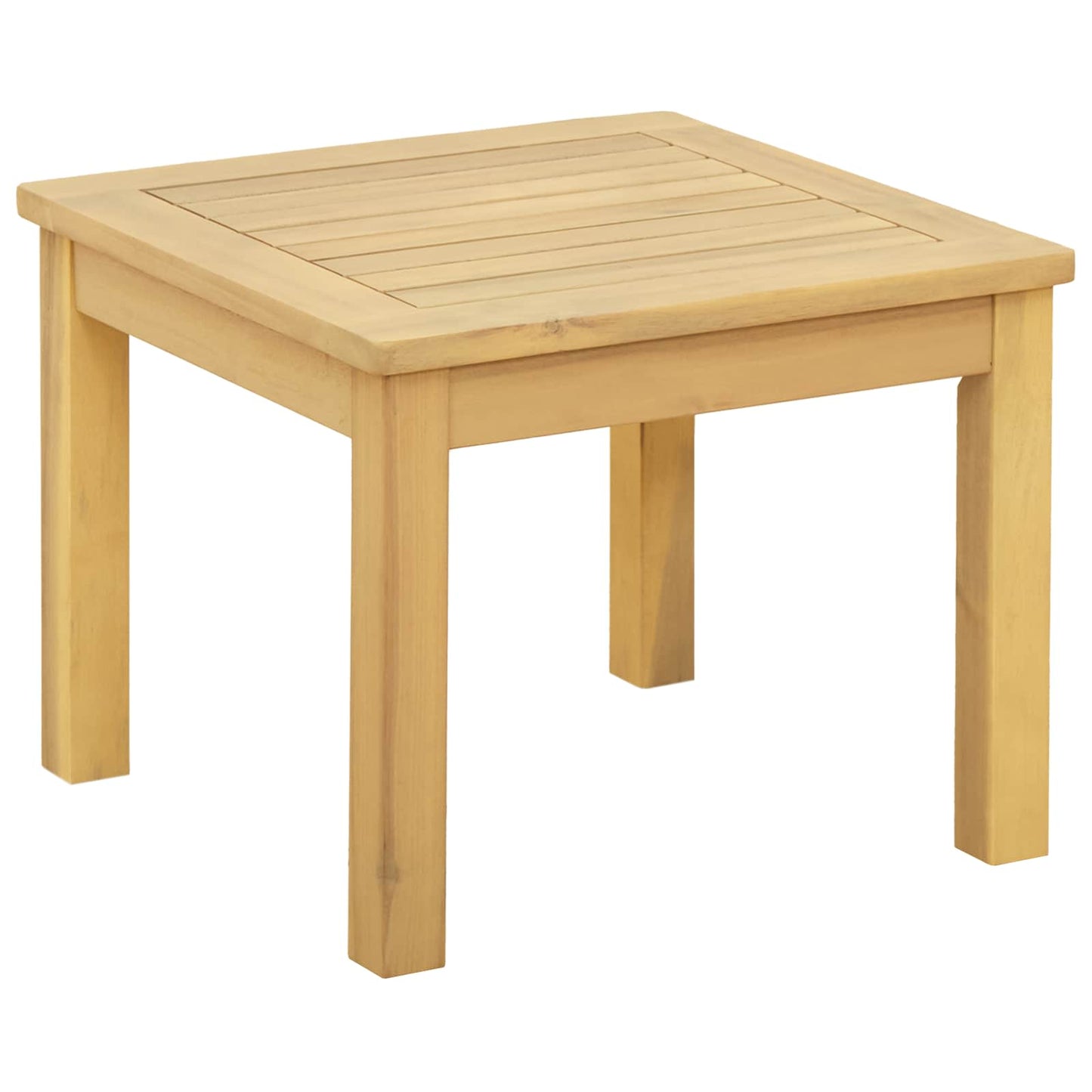 Couchtisch Helles Akazienholz 45 x 45 x 36 cm Massivholz Akazie
