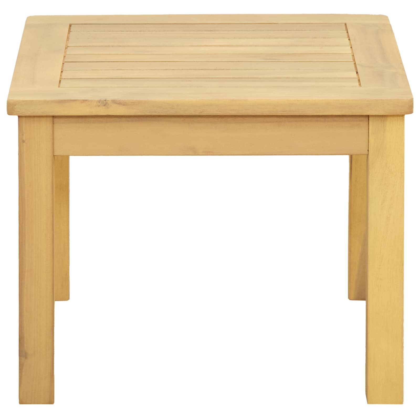 Couchtisch Helles Akazienholz 45 x 45 x 36 cm Massivholz Akazie
