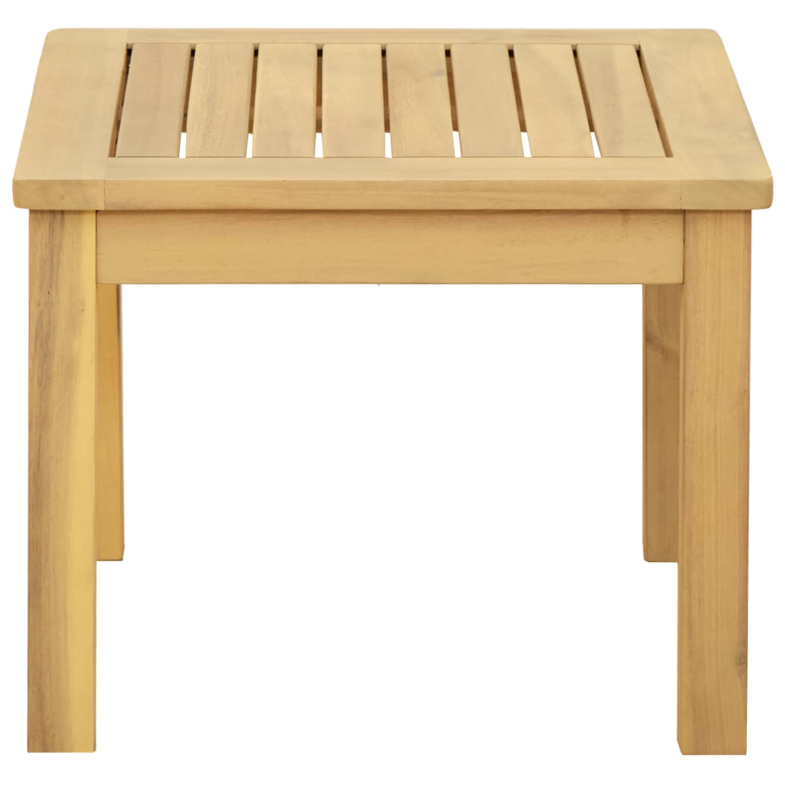 Couchtisch Helles Akazienholz 45 x 45 x 36 cm Massivholz Akazie