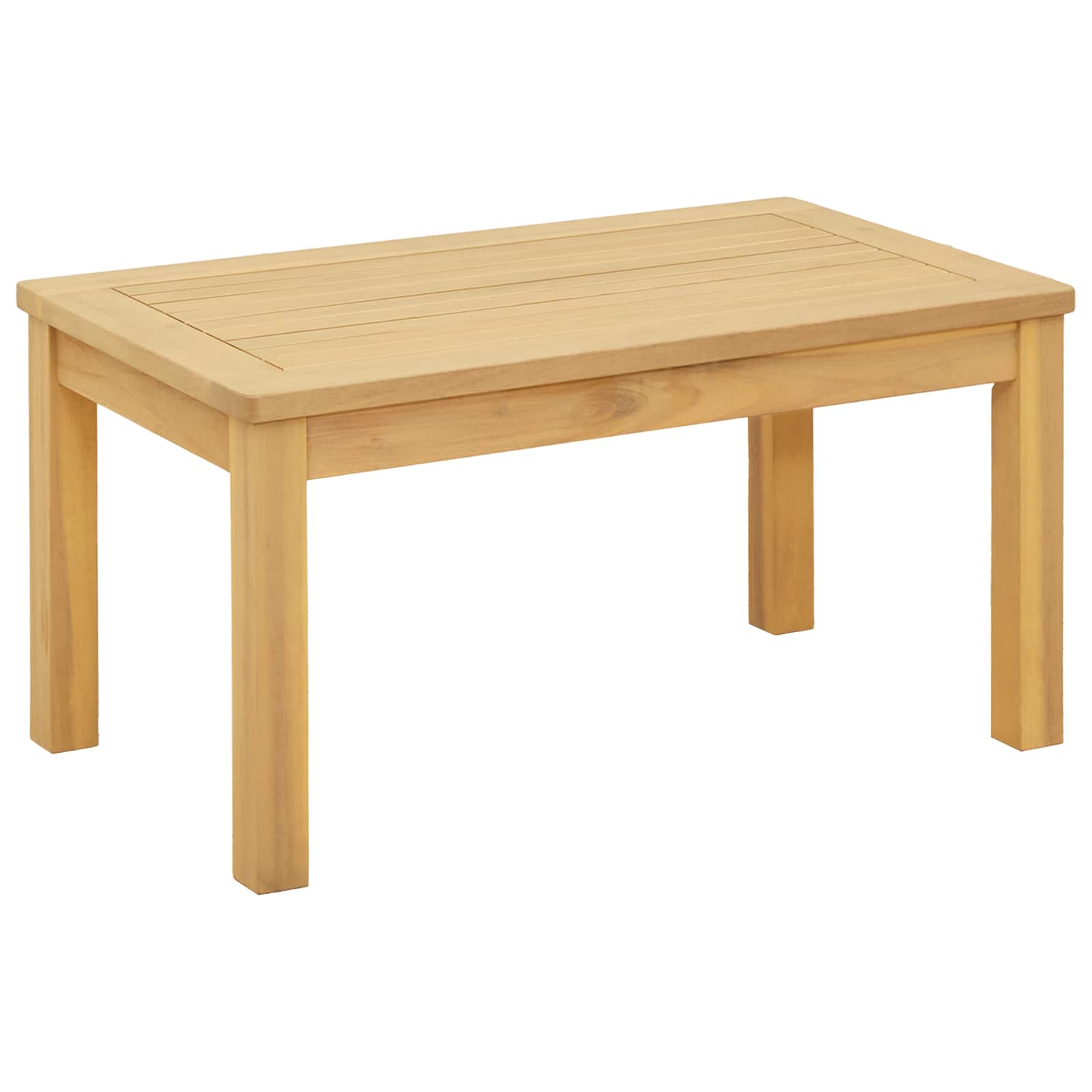 Couchtisch Helles Akazienholz 70 x 40 x 36 cm Massivholz Akazie