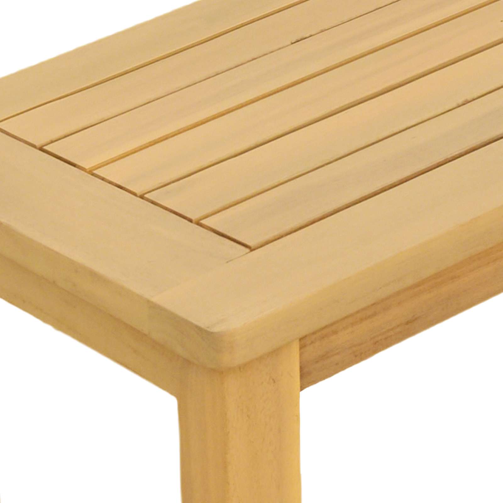 Gartenkonsole Tisch Helles Akazienholz 110 x 40 x 75 cm