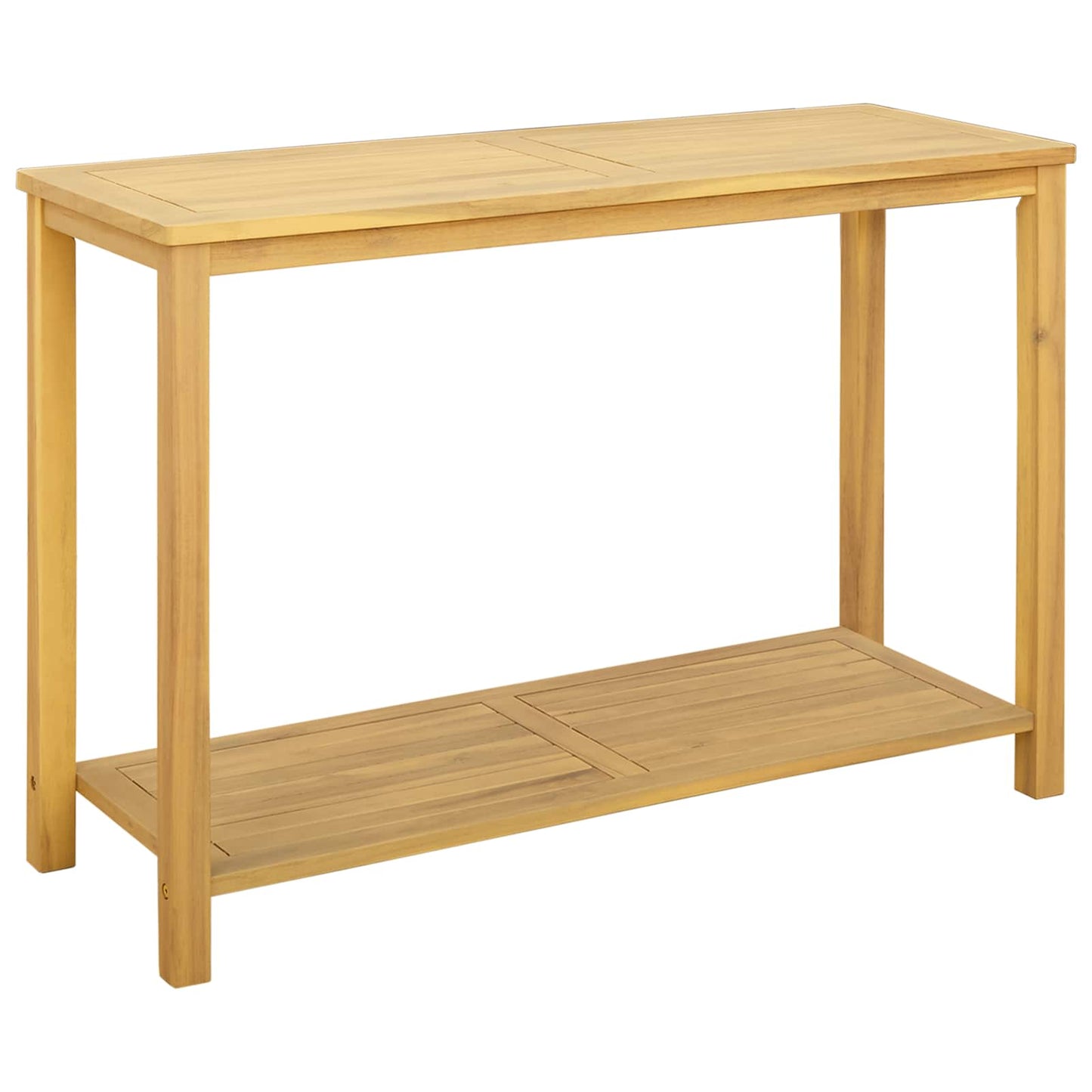 Gartenkonsole Tisch Helles Akazienholz 110 x 40 x 75 cm