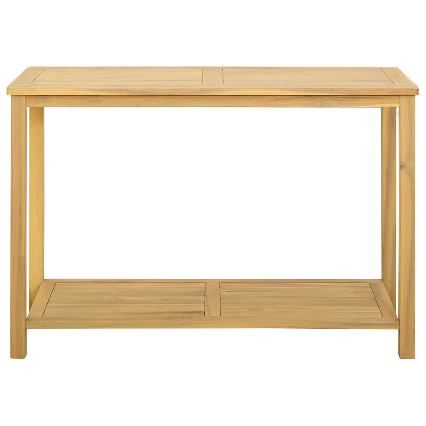 Gartenkonsole Tisch Helles Akazienholz 110 x 40 x 75 cm