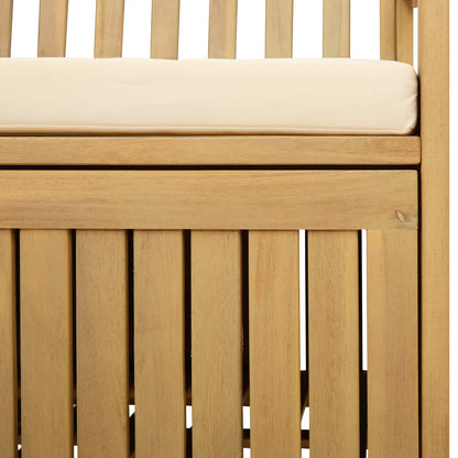 Garten-Aufbewahrungsbank 2 -Seater 120 x 63 x 84 cm Rechteckig