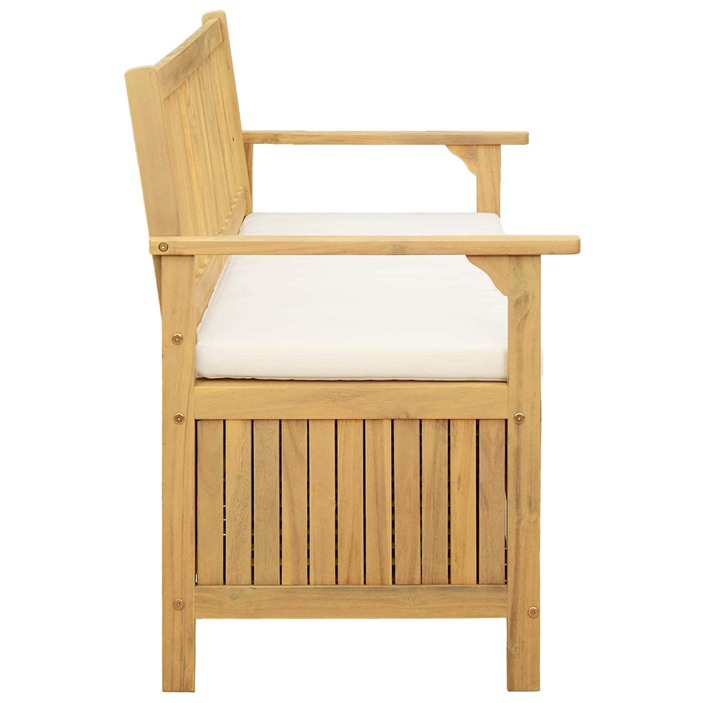 Garten-Aufbewahrungsbank 2 -Seater 120 x 63 x 84 cm Rechteckig