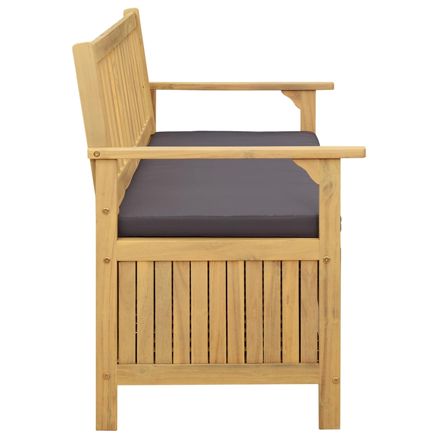 Garten-Aufbewahrungsbank 2 -Seater 120 x 63 x 84 cm Rechteckig