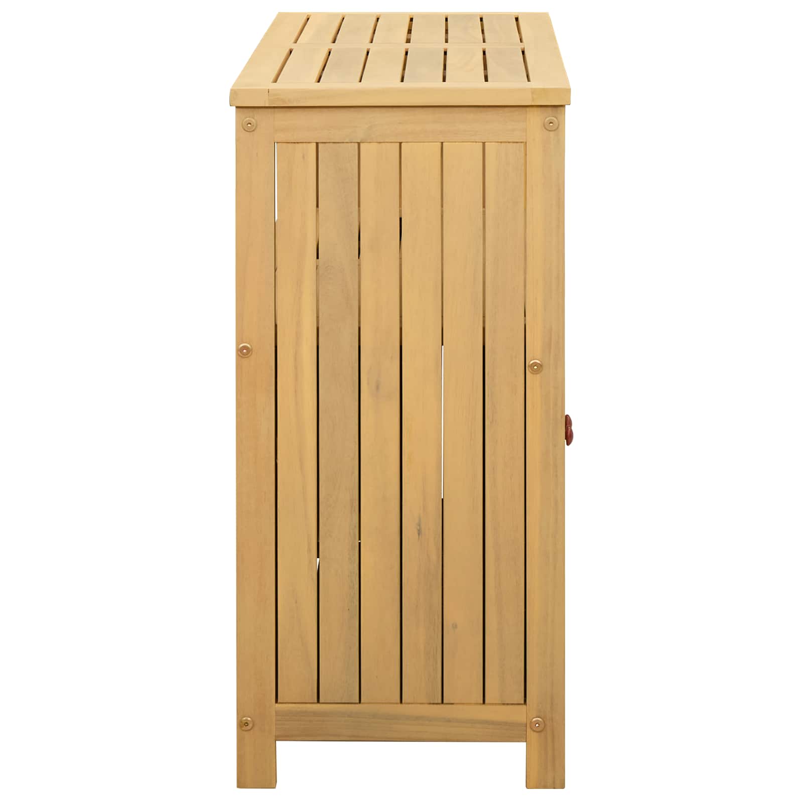 Gartenkonsole Tisch Helles Akazienholz 80 x 35 x 75 cm