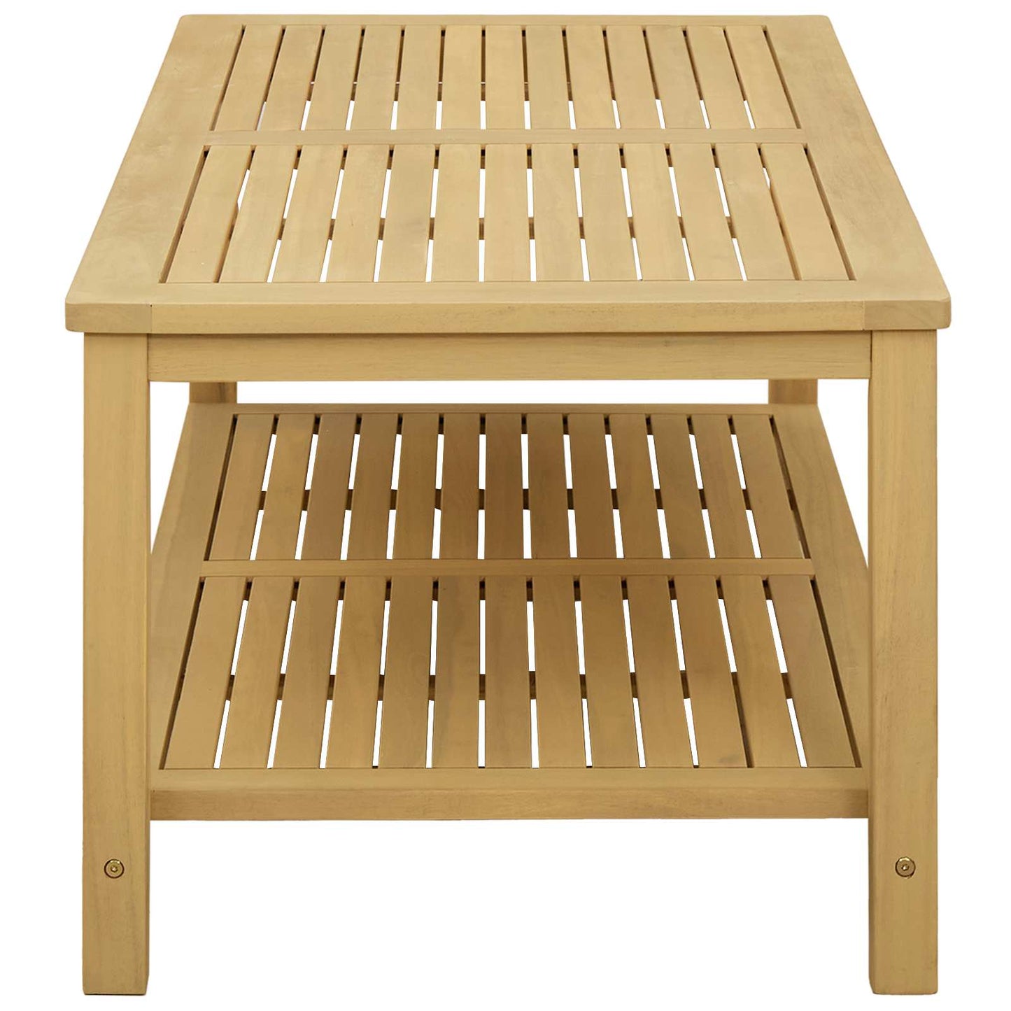 Beistelltisch Öl-Natur 110 x 55 x 45 cm Massivholz Akazie