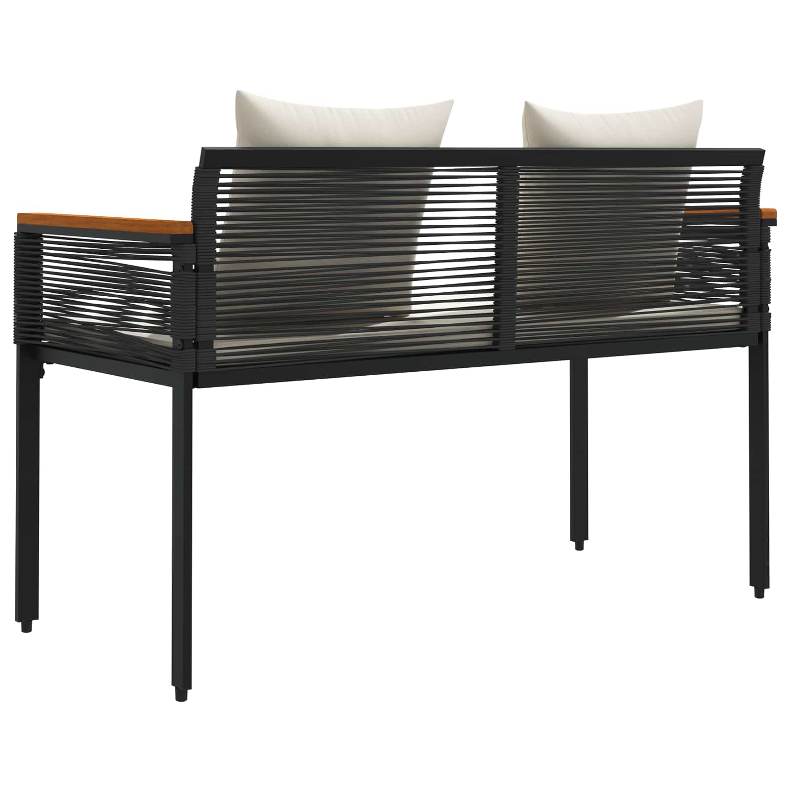 Bank Outdoor 2 -Seater 117 x 54 x 74,5 cm Poly-Rattan